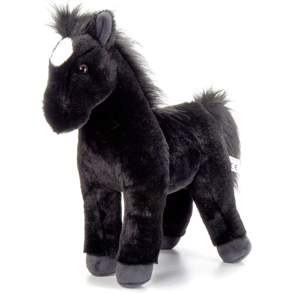 image:imageThe Petting Zoo Standing Black Horse Stuffed Animal Plushie Gifts for Kids Wild Onez Barnyard Animals Black Horse Plush Toy 12 inches