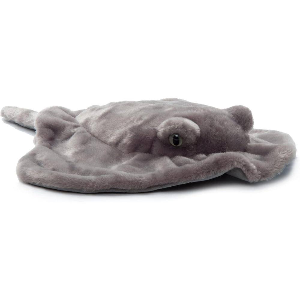 image:imageThe Petting Zoo Stingray Grey Stuffed Animal Plushie Gifts for Kids Wild Onez Sealife Animals Stingray Plush Toy 22 inches from Tip of Tail to Head