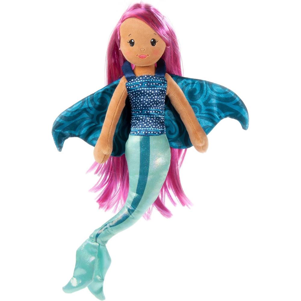 image:imageThe Petting Zoo Stingray Mermaid Stuffed Animal Plushie Gifts for Kids Mermaid Animals Mermaid Plush Toy 17 inches