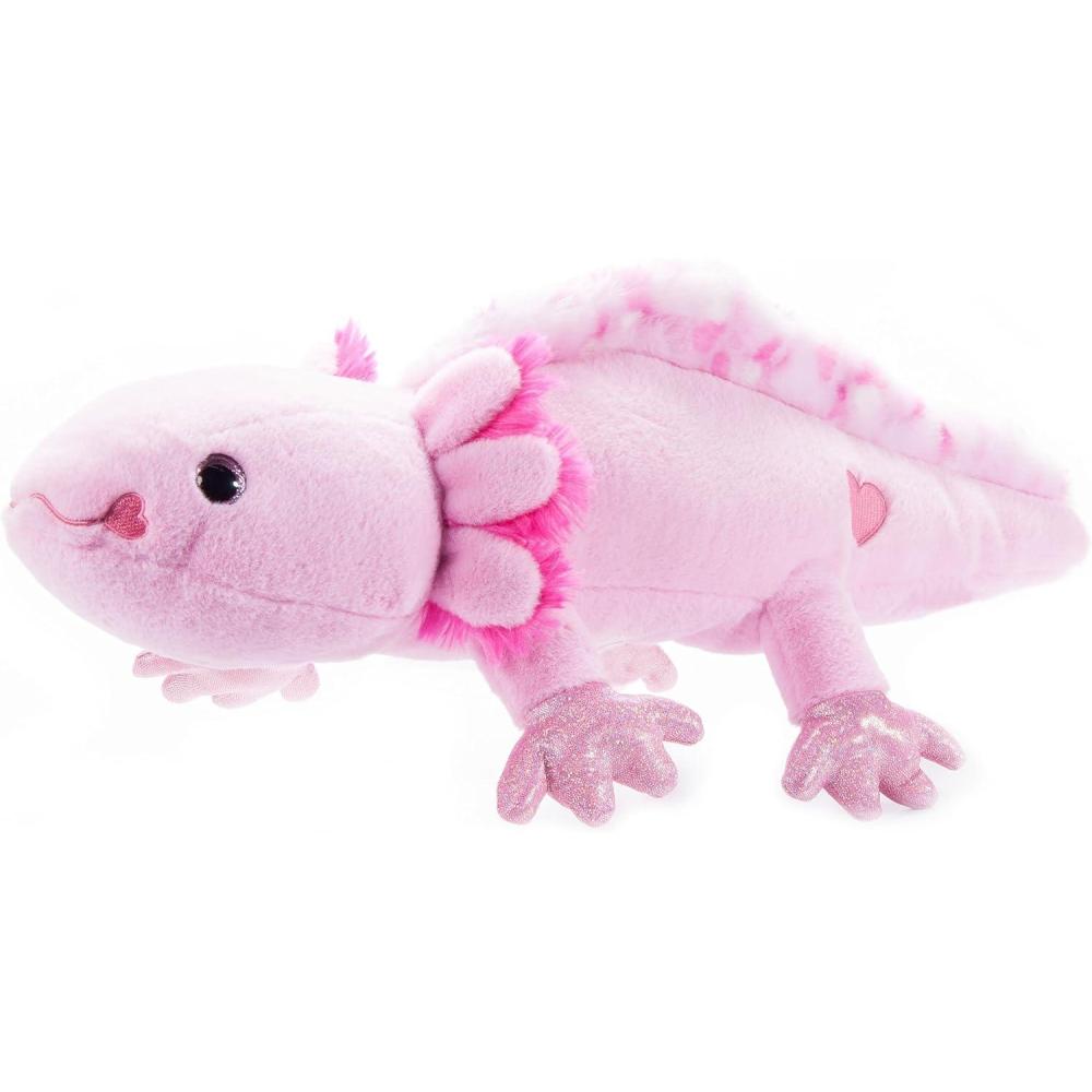 image:imageThe Petting Zoo Valentine Axolotl Stuffed Animal Plushie Gifts for Kids Pink Salamander Plush Toy 20 inches