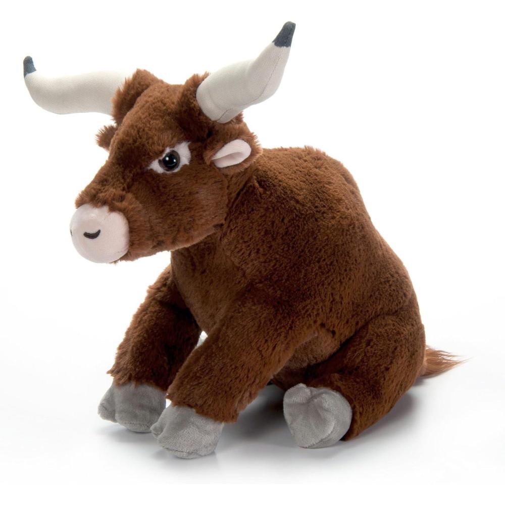 image:imageThe Petting Zoo Watusi Stuffed Animal Plushie Gifts for Kids Wild Onez Wildlife Animals Watusi Cow Plush Toy 12 inches