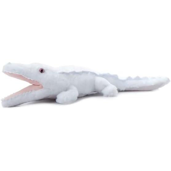 image:imageThe Petting Zoo White Alligator amp Pink Eyes Stuffed Animal Plushie Gifts for Kids Wild Onez Zoo Animals Alligator Plush Toy 22 Inches