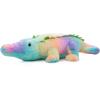 The Petting Zoo Alligator Stuffed Animal Plushie, Ombrez Ocean Animals, Rainbow Gator Plush Toy 28 inches