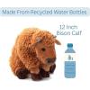 The Petting Zoo Bison Calf Stuffed Animal Plushie, Gifts for Kids, Wild Onez Wildlife Animals, Bison Calf Plush Toy 12 inches