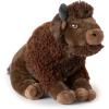 The Petting Zoo Bison Stuffed Animal Plushie, Gifts for Kids, Earth Keeperz Wildlife Animals, Zoologee Brown Bison Plush Toy, 14 inches