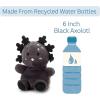The Petting Zoo Black Axolotl Stuffed Animal Plushie, Gifts for Kids, Nuggetz Animals, Salamander Plush Toy, 6 inches
