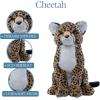 The Petting Zoo Cheetah Stuffed Animal Plushie, Gifts for Kids, Wild Onez Wildlife Animals, Jumbo Cheetah Plush Toy 20 inches