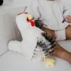 The Petting Zoo Chicken Stuffed Animal Plushie, Gifts for Kids, Wild Onez Barnyard Animals, White Chicken Plush Toy, 12 inches