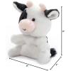 The Petting Zoo Cow Stuffed Animal Plushie, Gifts for Kids, Nuggetz Wildlife Animals, Cow Plush Toy, 6 inches