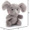 The Petting Zoo Elephant Stuffed Animal Plushie, Gifts for Kids, Nuggetz Wildlife Animals, Elephant Plush Toy 6 Inches(Small)