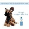 The Petting Zoo Floppy African Wild Dog Stuffed Animal Plushie, Gifts for Kids, Wild Onez Wildlife Animals, Dog Plush Toy, 20 inches