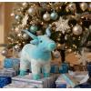 The Petting Zoo Longhorn Stuffed Animal Plushie, Gifts for Kids, Wild Onez Wildlife Animals, Turquoise Longhorn Plush Toy, 12 inches