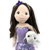 The Petting Zoo Mermaid Doll with Manatee Stuffed Animal- Great Gifts for Girls, Mermaid Plush Doll -17 Inches (Brunette)
