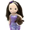 The Petting Zoo Mermaid Doll with Sea Otter Stuffed Animal- Great Gifts for Girls, Mermaid Plush Doll with Sea Otter Plush Toy, 17 inch (Brunette)
