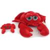 The Petting Zoo Mom and Baby Crab Stuffed Animal, Gifts for Kids, Pocketz Ocean Animals, Crab Plush Toy 14 inches