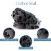 The Petting Zoo Mom and Baby Harbor Seal Stuffed Animal, Gifts for Kids, Pocketz Ocean Animals, Harbor Seal Plush Toy 14 inches