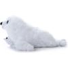The Petting Zoo Mom and Baby Harp Seal Stuffed Animal, Gifts for Kids, Pocketz Ocean Animals, Harp Seal Plush Toy 14 inches