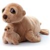 The Petting Zoo Mom and Baby Sea Lion Stuffed Animal, Gifts for Kids, Pocketz Ocean Animals, Sea Lion Plush Toy 14 inches