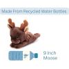 The Petting Zoo Moose Stuffed Animal Plushie Slap Bracelet, Gifts for Kids, Slapstix Wildlife Animals, Moose Plush Toy, 10 inches
