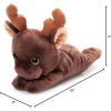 The Petting Zoo Moose Stuffed Animal Plushie Slap Bracelet, Gifts for Kids, Slapstix Wildlife Animals, Moose Plush Toy, 10 inches