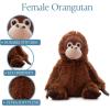 The Petting Zoo Orangutan Stuffed Animal Plushie, Gifts for Kids, Wild Onez Zoo Animals, Orangutan Plush Toy 12 inches