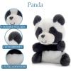 The Petting Zoo Panda Stuffed Animal Plushie, Gifts for Kids, Nuggetz Wildlife Animals, Panda Plush Toy, 6 inches