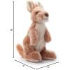 The Petting Zoo Red Kangaroo Plushie Stuffed Animal, Gifts for Kids, Wild Onez Wildlife Animals, Kangaroo Plush Toy 9 inches