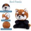 The Petting Zoo Red Panda Stuffed Animal Plushie, Gifts for Kids, Nuggetz Wildlife Animals, Red Panda Plush Toy, 6 inches