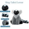 The Petting Zoo Ringtailed Lemur Stuffed Animal, Gifts for Kids, Wild Onez Zoo Animals, Ringtailed Lemur Plush Toy 9 inches