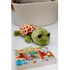 The Petting Zoo Sea Turtle Stuffed Animal, Gifts for Kids, Bright Eye Ocean Animals, Sea Turtle Plush Toy 9 inches(9 inches)