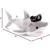 The Petting Zoo Shark Stuffed Animal Plushie, Gifts for Kids, Pirate Animals, Pirate Shark Plush Toy 17 inches