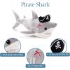 The Petting Zoo Shark Stuffed Animal Plushie, Gifts for Kids, Pirate Animals, Pirate Shark Plush Toy 17 inches