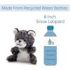 The Petting Zoo Snow Leopard Stuffed Animal Plushie, Gifts for Kids, Nuggetz Wildlife Animals, Leopard Plush Toy, 6 inches