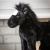 The Petting Zoo Standing Black Horse Stuffed Animal Plushie, Gifts for Kids, Wild Onez Barnyard Animals, Black Horse Plush Toy, 12 inches