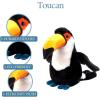 The Petting Zoo Toucan Stuffed Animal Plushie, Gifts for Kids, Wild Onez Wildlife Animals, Bird Plush Toy, 12 inches
