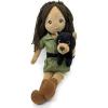 The Petting Zoo, Zookeeper Doll and Black Bear Stuffed Animal Friend, Gifts for Kids, Plush Doll with Black Bear Plush Toy, 16 inch (Dark Skinned)