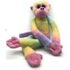 The Petting Zoo, Colorful Hanging Monkey Stuffed Animal, Ombrez Monkey Plush Toy, 20″ Purple(Pink)