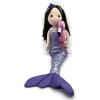 The Petting Zoo Mermaid Doll with Flamingo Stuffed Animal- Great Gifts for Girls, Mermaid Plush Doll with Flamingo Plush Toy, 17 inch (Brunette)(Brunette)