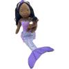 The Petting Zoo, Mermaid Doll with Horse Stuffed Animal, Gifts for Girls, Plush Mermaid Doll with Horse Plush Toy, 17 inch, Blonde(African American)
