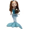 The Petting Zoo, Mermaid Doll with Horse Stuffed Animal, Gifts for Girls Plush Mermaid Doll with Horse Plush Toy, 17 inch, Red Hair, 3143x2HRS(Red Hair)