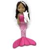 The Petting Zoo Mermaid Doll with Small Unicorn Stuffed Animal- Great Gifts for Girls, 17 in (Dark Skin)