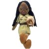 The Petting Zoo, Paleontologist Plush Doll with Triceratops Stuffed Animal, Gifts for Girls, Soft Doll with Dinosaur Plush Toy, 16 inch (African American)