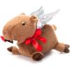 The Petting Zoo Valentine Carl Capybara Stuffed Animal Plushie, Gifts for Kids, Brown Capybara Plush Toy, 10 inches