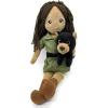 The Petting Zoo, Zookeeper Doll and Black Bear Stuffed Animal Friend, Gifts for Kids, Plush Doll with Black Bear Plush Toy, 16 inch (Dark Skinned)