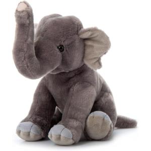 The Petting Zoo Asian Elephant Stuffed Animal, Gifts for Kids, Wild Onez Zoo Animals, Asian Elephant Plush Toy 12 inches