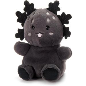 The Petting Zoo Black Axolotl Stuffed Animal Plushie, Gifts for Kids, Nuggetz Animals, Salamander Plush Toy, 6 inches