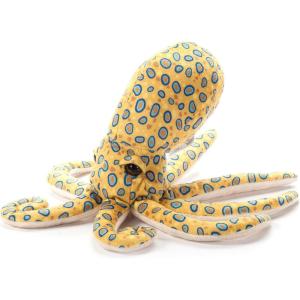 The Petting Zoo Blue Ring Octopus Stuffed Animal Plushie, Gifts for Kids, Wild Onez Sealife Animals, Zoologee Octopus Plush Toy 8 inches