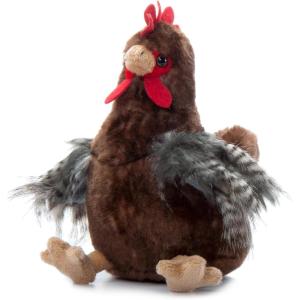 The Petting Zoo Chicken Rooster Stuffed Animal Plushie, Gifts for Kids, Wild Onez Wildlife Animals, Chicken Plush Toy 9 inches