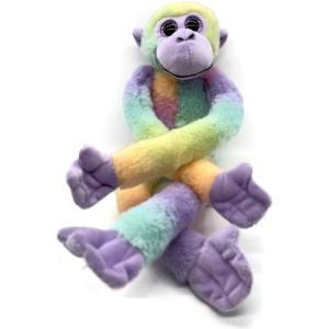 The Petting Zoo, Colorful Hanging Monkey Stuffed Animal, Ombrez Monkey Plush Toy, 20″ Purple(Purple)