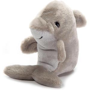 The Petting Zoo Dolphin Stuffed Animal Plushie, Gifts for Kids, Nuggetz Sealife Animals, Grey Dolphin Plush Toy, 6 inches(Small)